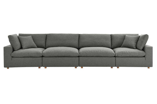 Commix Sectional Sofa, 4 Seater, Gray